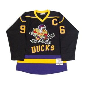 Headgear Classic Mighty Ducks Conway Blac/Yellow Hockey Jersey-Men's New.